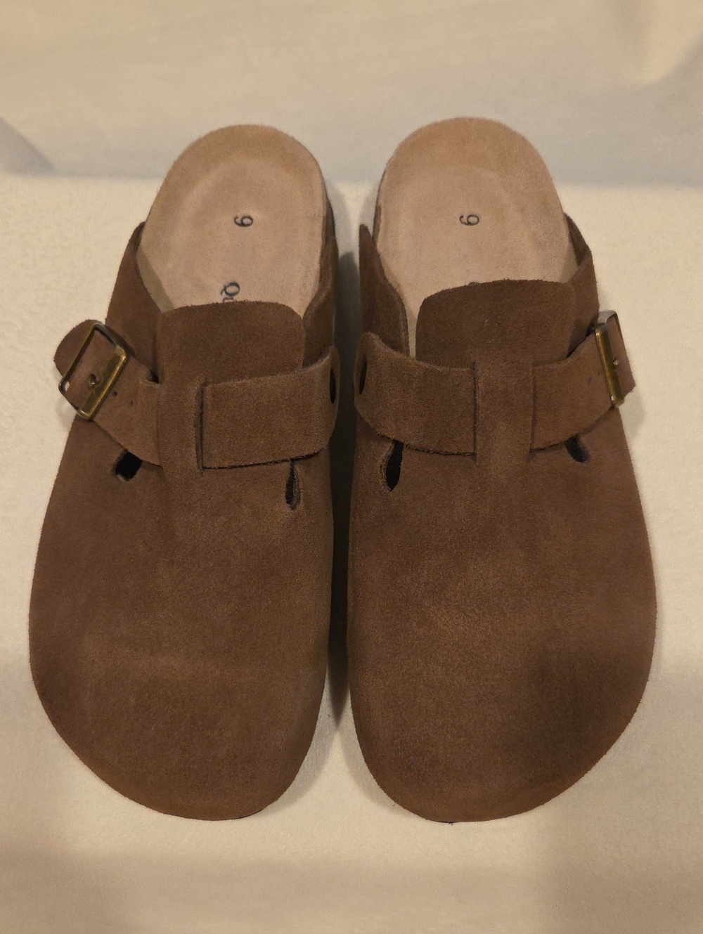 Quince Water Repellent Suede Clog Mule In Cafe - Picture 4 of 6